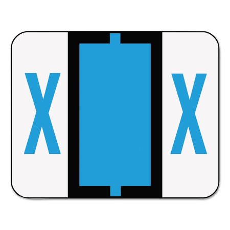 SMEAD Label, Alphabetic, Color-Coded, X, Blue 67094